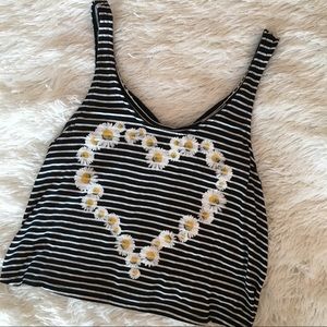 DAISY HEART CROP TANK